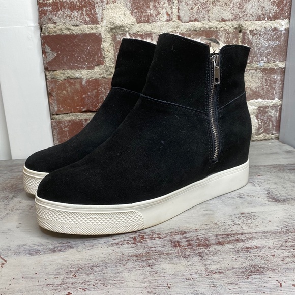 steve madden ferry black suede